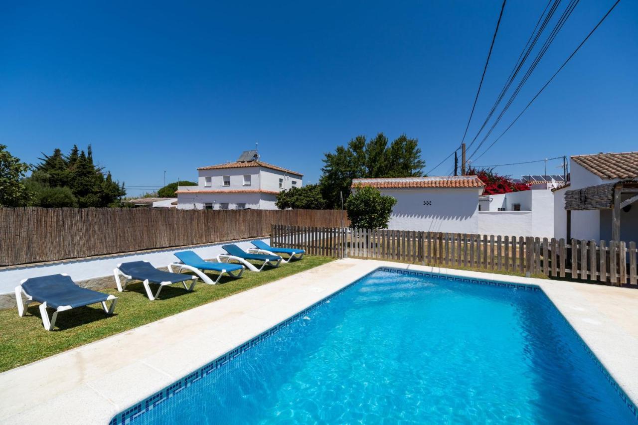 Casa Carlos Con Piscina Privada En Conil Кониль-де-ла-Фронтера Экстерьер фото